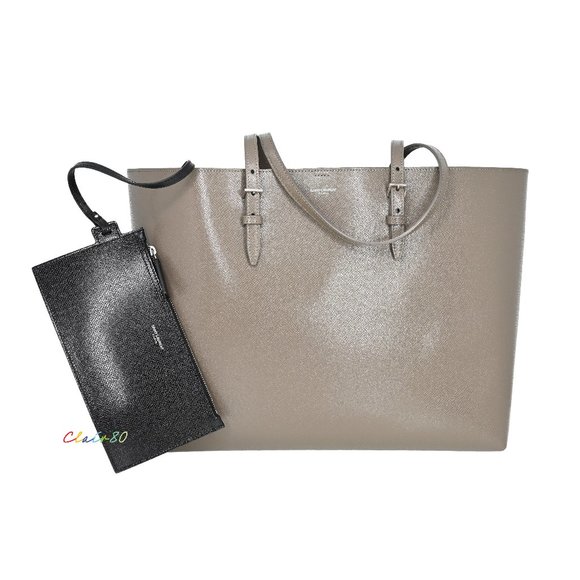 Saint Laurent Shopping Buckle Bag with Pouch